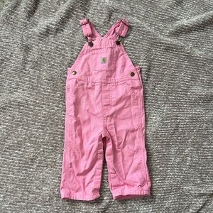 Pink Carhartt overalls